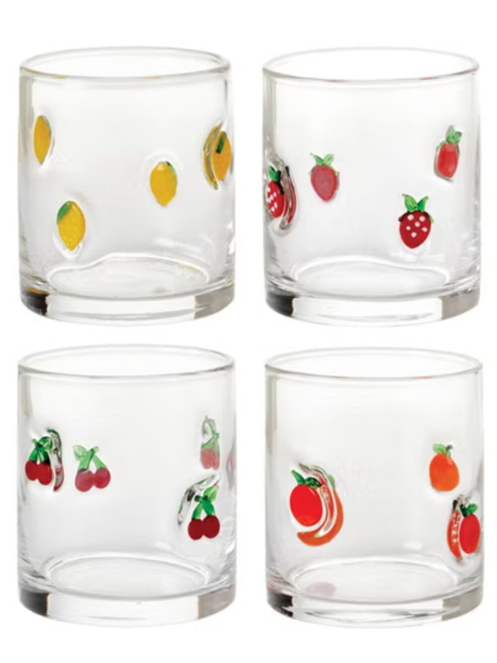 Pandex Icon Glasses, Set of 4 Soda-Lime Glass 14 oz. Capacity Dishwasher Safe